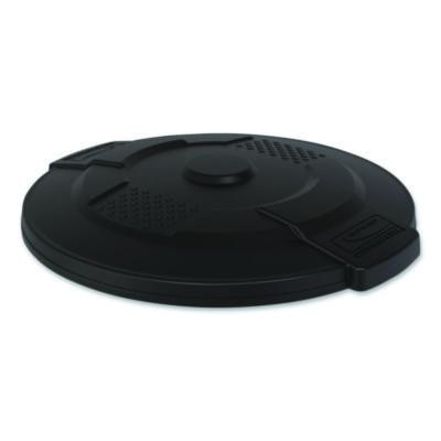 Utility Trash Can Lid For 20 Gal Trash Can, 19.74" Diameter x 2.9", Black