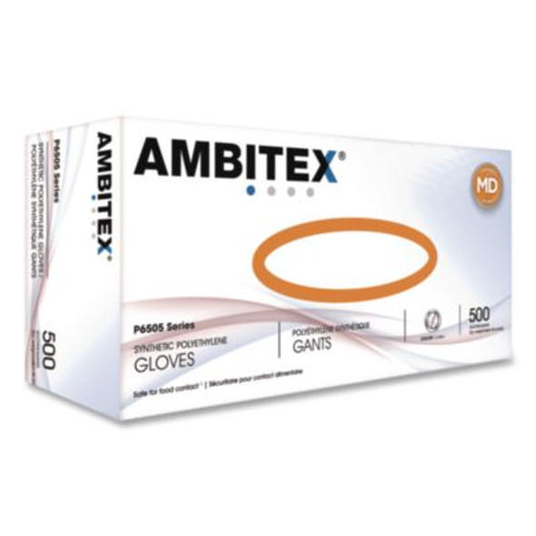 V200 Series Powder-Free Vinyl Exam Gloves, Small, 4 Mil Thick, 9" Long, Clear, 100/Box