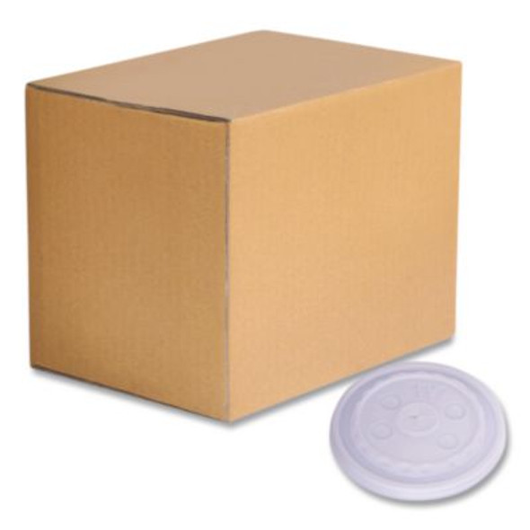 Plastic Lids For Foam Cups And Bowls, Slotted, Fits 32 Oz To 64 Oz Cold Cups, Translucent, 1,000/Carton