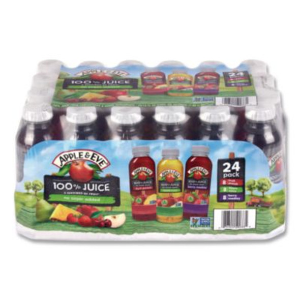 100% Fruit Juice Variety Pack, Assorted Flavors, 10 Oz Bottle, 24/Carton