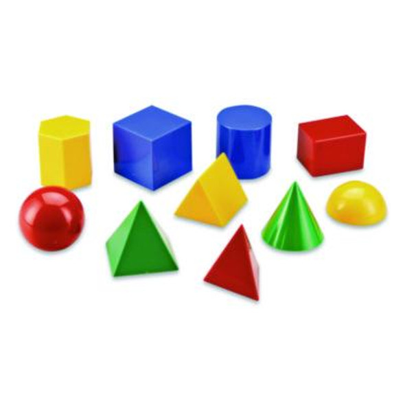 Large Geometric Shapes, Grades K To 5, 10 Pieces
