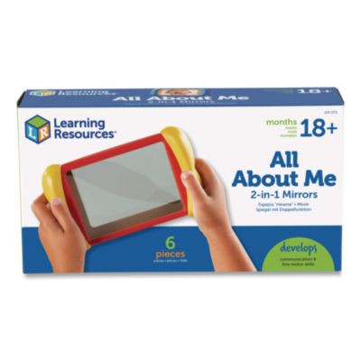 All About Me 2-In-1 Mirrors, Ages 18 Months And Up, Assorted Colors, 6 Pieces