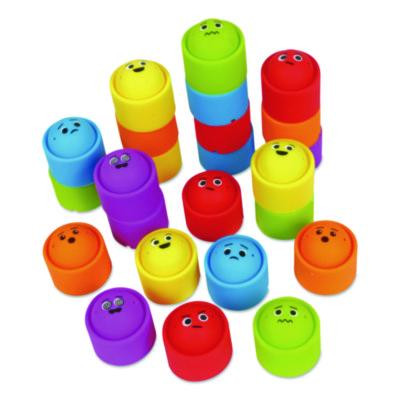 Rainbow Emotion Fidget Popper Classroom Set, Ages 3 And Up, Assorted Colors, 24 Pieces