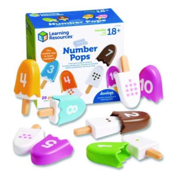 Smart Snacks Number Pops, Pre-K, 20 Pieces