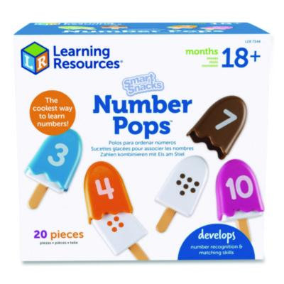 Smart Snacks Number Pops, Pre-K, 20 Pieces
