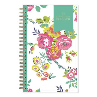 Day Designer Peyton Create-Your-Own Cover Weekly/Monthly Planner, Floral Artwork, 8 x 5, White, 12-Month (Jan-Dec): 2026