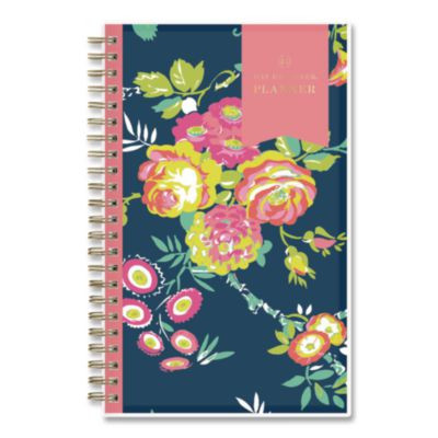 Day Designer Peyton Create-Your-Own Cover Weekly/Monthly Planner, Floral Artwork, 8 x 5, Navy Cover, 12-Month (Jan-Dec): 2026