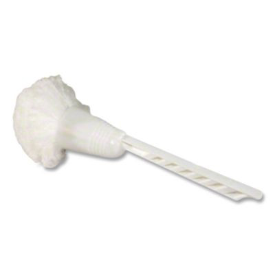 Cone Toilet Bowl Mop, 13" Handle, 5.5" Mop Head, White