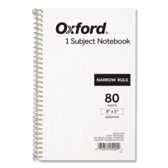 One-Subject Notebook, Narrow Rule, Natural Kraft Cover, (80) 8 x 5 Sheets
