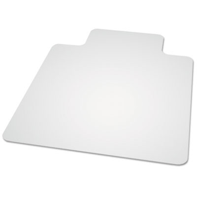 Natural Origins Biobased Chair Mat For Hard Floors, Rectangular With Lip, Straight Edges, 45" x 53", Clear
