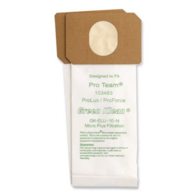 Gk-Elu-10 Replacement Bag, 10 Bags/Pack, 10 Packs/Carton