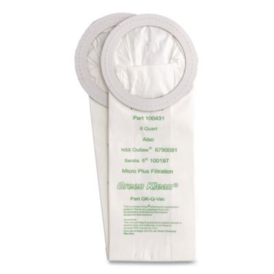 Gk-Q-Vac Replacement Bag, 10 Bags/Pack, 10 Packs/Carton