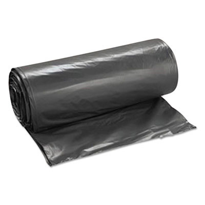 Low-Density Commercial Can Liners, 45 Gal, 1.15 Mil, 40" x 46", Black, Interleaved Roll, 30 Bags/Roll, 4 Rolls/Carton