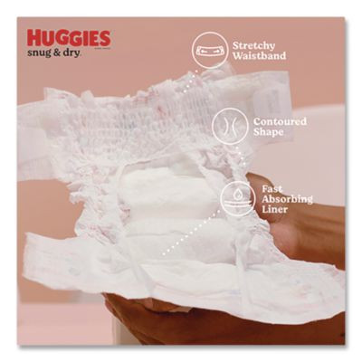 Snug And Dry Diapers, Size 3, 16 Lbs To 28 Lbs, 168/Carton