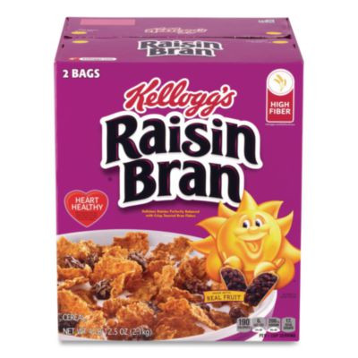 Raisin Bran Cereal, 2 Bags/Box, 76.5 Oz Box
