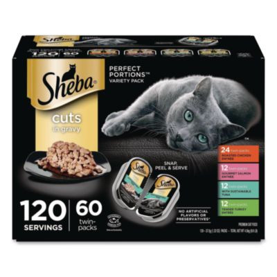 Perfect Portions Variety Twin Packs, Assorted Flavors, 1.32 Oz Can, 60/Carton