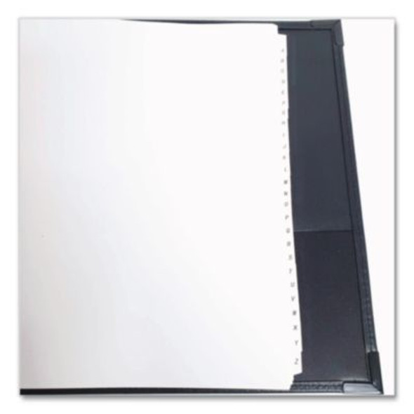 Business Collection Business Card Binder, Holds 200 2" x 3.5" Cards, 10.4 x 1.75 x 11.5, Vinyl, Black