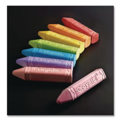 Washable Sidewalk Chalk, 4.25" x 0.75 Diameter, Assorted Colors, 16 Sticks/Box