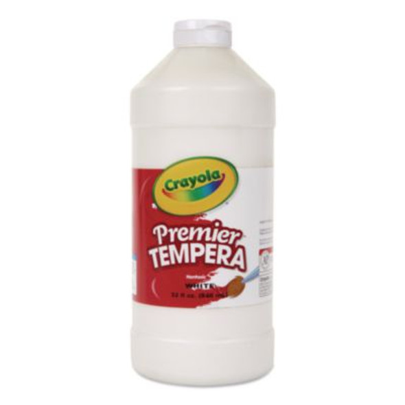 Premier Tempera Paint, White, 32 Oz Bottle