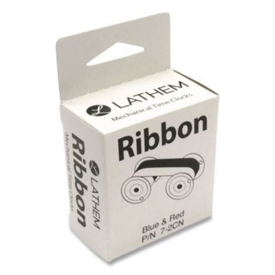 72Cn Time Clock Ribbon, Red/Blue