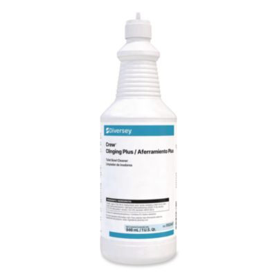 Crew Clinging Plus Toilet Bowl Cleaner, 32 Oz Bottle, 12/Carton