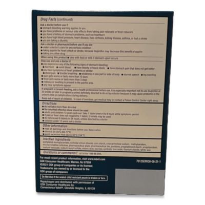 Ibuprofen Tablets Refill Packs, Two-Pack, 30/Box