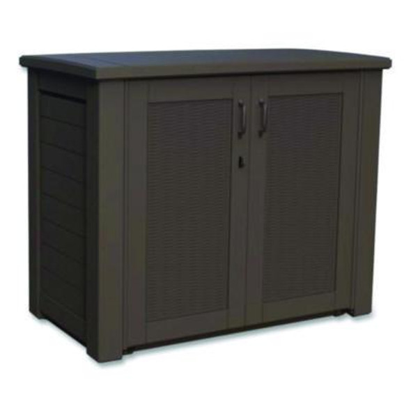 Bridgeport Storage Cabinet, 16.44 Cu Ft, 4 Ft x 2 Ft x 3 Ft, Black Oak