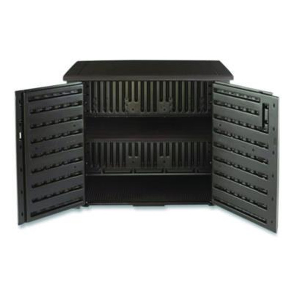 Bridgeport Storage Cabinet, 16.44 Cu Ft, 4 Ft x 2 Ft x 3 Ft, Black Oak