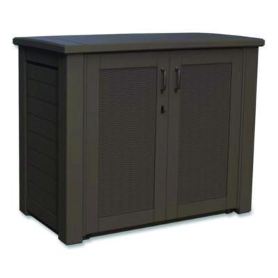Bridgeport Storage Cabinet, 16.44 Cu Ft, 4 Ft x 2 Ft x 3 Ft, Black Oak