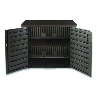 Bridgeport Storage Cabinet, 16.44 Cu Ft, 4 Ft x 2 Ft x 3 Ft, Black Oak