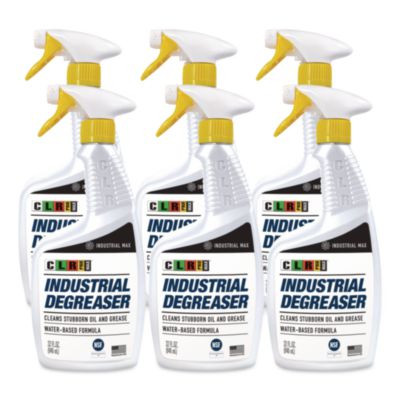 Max Industrial Degreaser, 32 Oz Spray Bottle, 6/Carton