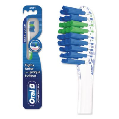 Advanced Clean Soft Bristle Toothbrush, Randomly Assorted Colors, 72/Carton