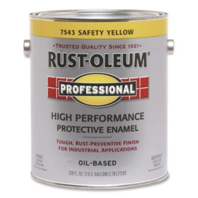 High Performance Protective Enamel Paint, Gloss Safety Yellow, 1 Gal Bucket/Pail, 2/Carton