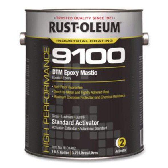 High Performance 9100 System Dtm Epoxy Mastic Paint, Gloss Clear, 1 Gal Bucket/Pail, 2/Carton
