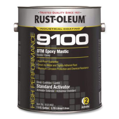 High Performance 9100 System Dtm Epoxy Mastic Paint, Gloss Clear, 1 Gal Bucket/Pail, 2/Carton