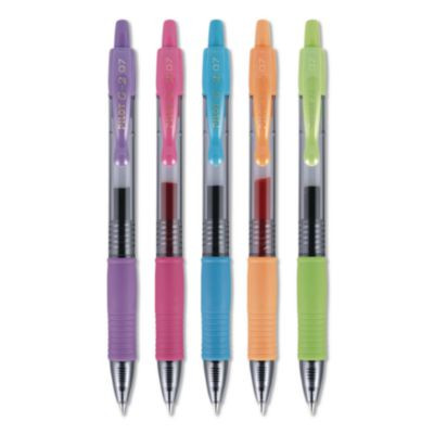 G2 Premium Gel Ink Pen, Retractable, Fine 0.7 Mm, Assorted Ink And Barrel Colors, 5/Pack