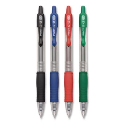 G2 Premium Gel Pen, Retractable, Ultra-Fine, 0.38 Mm, Assorted Ink/Barrel Colors, 4/Pack