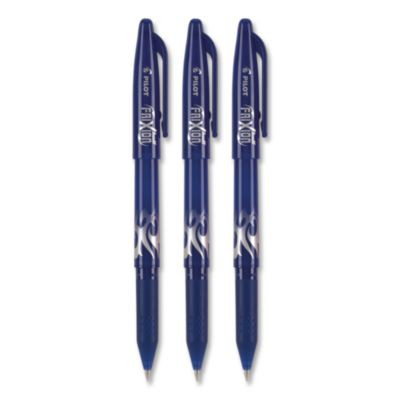 Frixion Ball Erasable Gel Pen, Stick, Fine 0.7 Mm, Blue Ink, Blue Barrel, 3/Pack