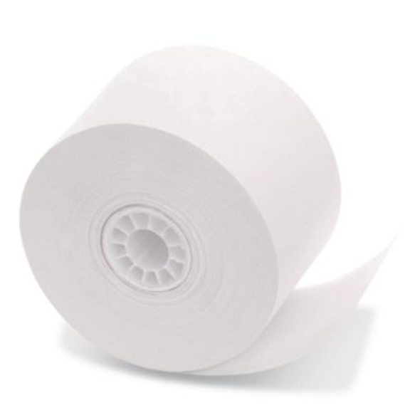 Impact Bond Paper Rolls, 1.75" X 150 Ft, White, 10/Pack
