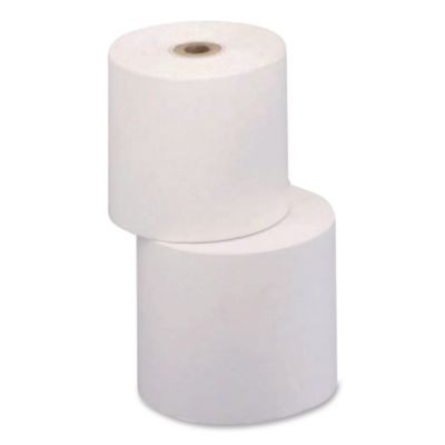 Impact Bond Paper Rolls, 1.75" X 150 Ft, White, 10/Pack