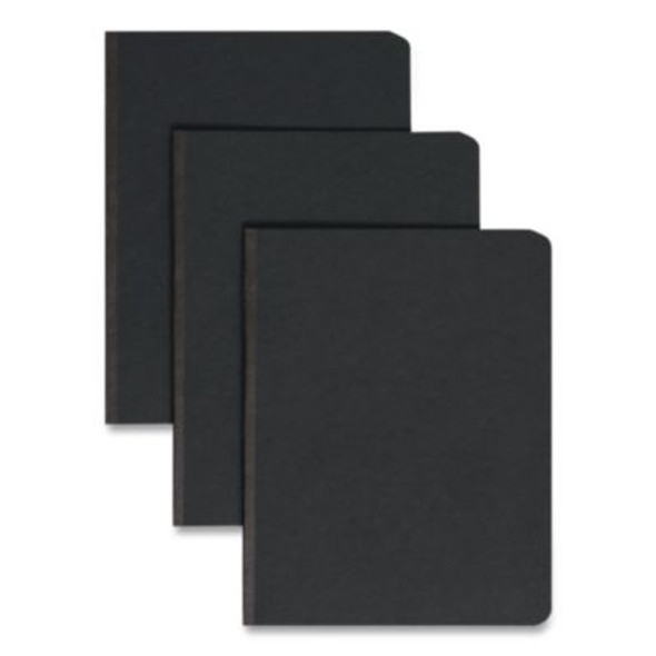 Prong Fastener Pressboard Report Cover, Two-Piece Prong Fastener, 3" Capacity, 8.5 x 11, Black/Black, 25/Box