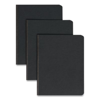 Prong Fastener Pressboard Report Cover, Two-Piece Prong Fastener, 3" Capacity, 8.5 x 11, Black/Black, 25/Box