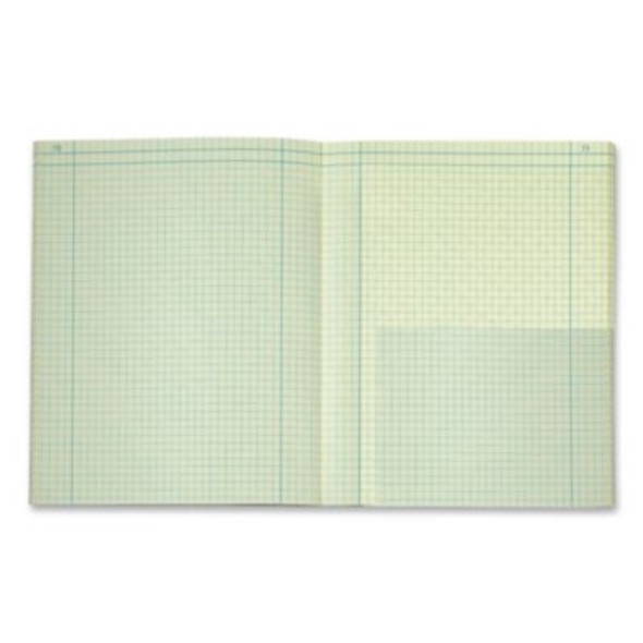 Computation Notebook, Quadrille Rule (4 Sq/In), Red Cover, (75) 11.75 x 9.5 Sheets