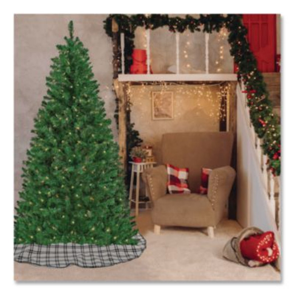 Pre-Lit Acacia Tree, 37" x 37" x 70.8", Green Tree, Green Tree Stand