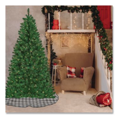 Pre-Lit Acacia Tree, 37" x 37" x 70.8", Green Tree, Green Tree Stand
