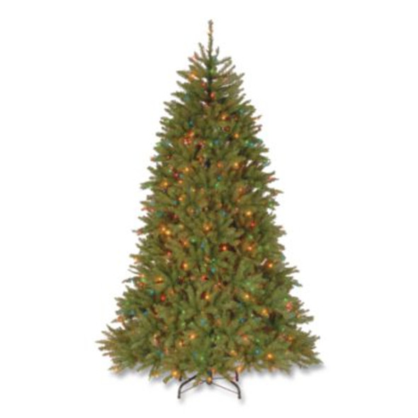 Pre-Lit Dunhill Fir Tree, 59" x 59" x 90", Green Tree, Green Tree Stand