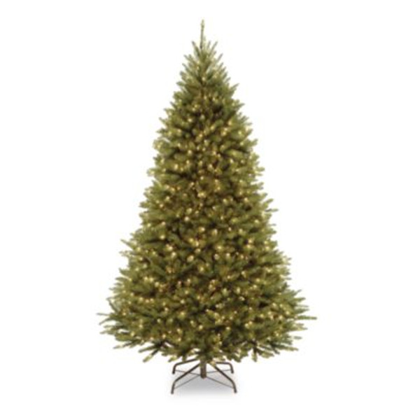 Pre-Lit Kingswood Fir Tree, 55" x 55" x 90", Green Tree, Green Tree Stand