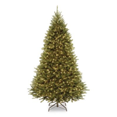 Pre-Lit Kingswood Fir Tree, 55" x 55" x 90", Green Tree, Green Tree Stand
