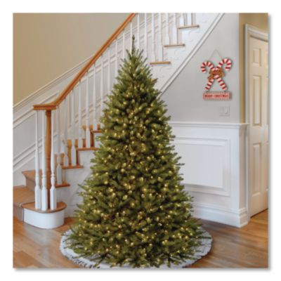 Pre-Lit Kingswood Fir Tree, 55" x 55" x 90", Green Tree, Green Tree Stand