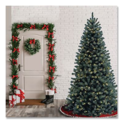 Pre-Lit North Valley Spruce Blue Tree, 42" x 42" x 78", Blue Tree, Green Tree Stand